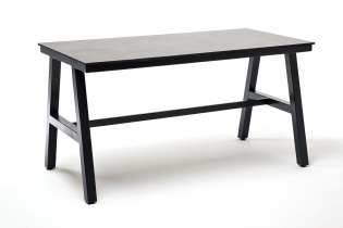 «Рио» стол из HPL 140х70см, H75, цвет столешницы «серый гранит»